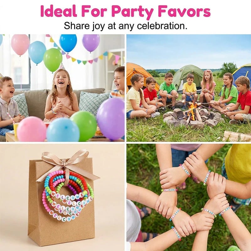 🔥Last Day 49% OFF - ✨🌈Pack of 25 Welcome BeadBracelets - StrengthenClassroom Friendship & SpreadWarm Kindness!