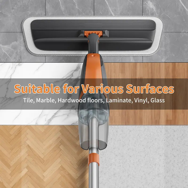 360° Swivel Fine-Mist Spray Mop (Includes 4 Washable Pads)