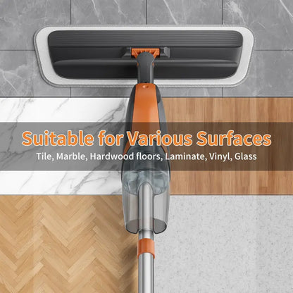 360° Swivel Fine-Mist Spray Mop (Includes 4 Washable Pads)