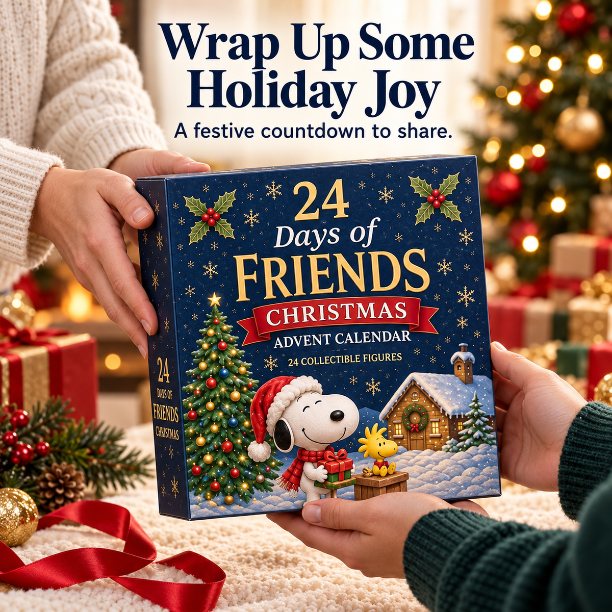 🎄 24 Days Snoopy Friends Christmas Advent Calendar | Collectible Mini Figures