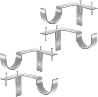 🪟 No Drill Heavy Duty Curtain Rod Brackets, 2 Pack
