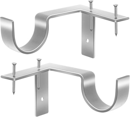 🪟 No Drill Heavy Duty Curtain Rod Brackets, 2 Pack