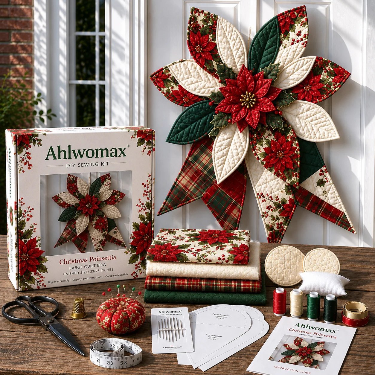 🔥HOT SALE🔥 Last Day 50% OFF - Large Patchwork Bow Sewing Kit