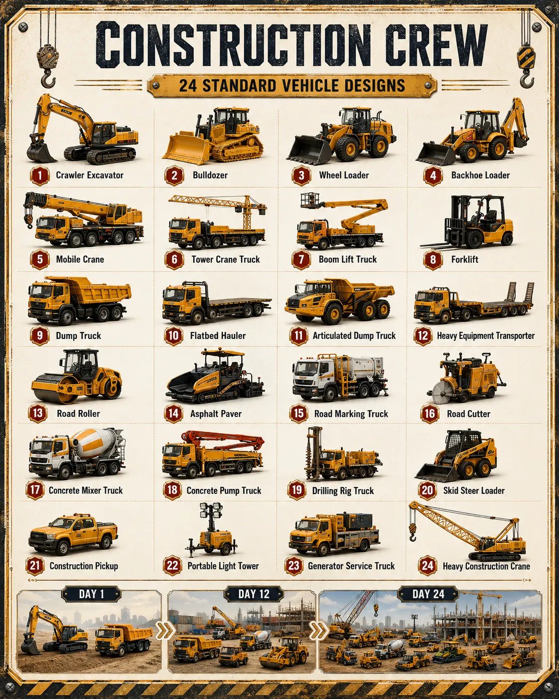 🚒Build the Fleet Collection 24-Day Vehicle Advent Calendar Series | ✨A New Adventure Every Morning