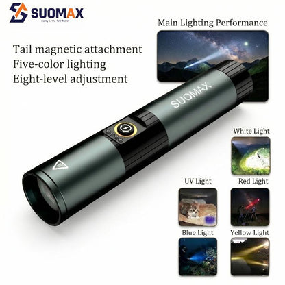 5-in-1 Multicolor Tactical Flashlight