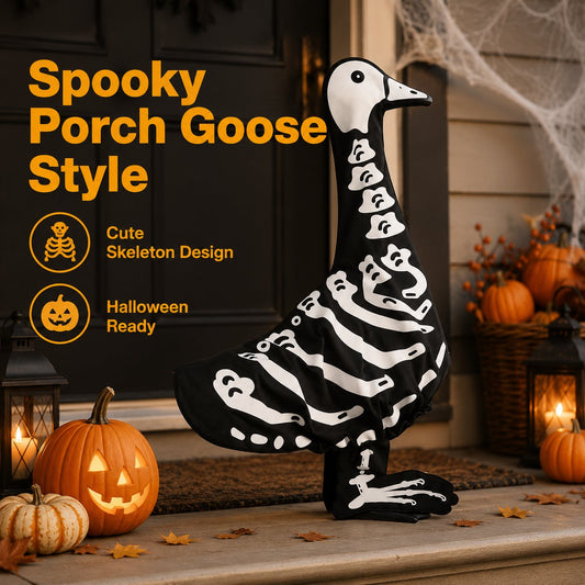 Halloween Goose Skeleton Costume for Porch