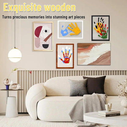 DIY Handprint Keepsake Kit for Family – Clay Imprint Craft Frame for Couple, Parent & Child – Creative Gift