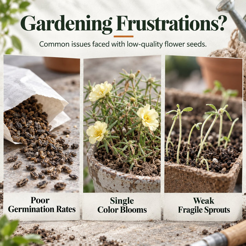 Common flower seed growing frustrations