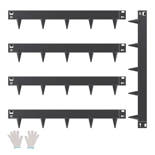 Galvanized Steel Yard Edging Sets (5 Packs, 39x3 in) - Rust Resistant, Flexible Bend, Heavy-Duty Garden Borders, Border Divider for Outdoor Raised Beds, Landscape Design Easy Installation