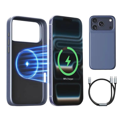 🔋 PinkBird Power Case for iPhone  – Slim Protective Battery Case & Dual Charging Power Bank Kit, Type-C Fast Charge, Lightweight Lightweight & Perfect Couple Gift