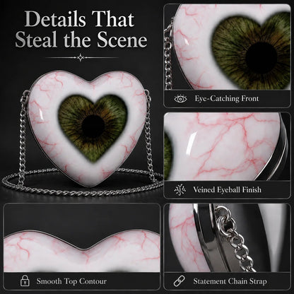 🔥Last Day 50% OFF 🖤👁 Gothic Heart Eye Statement Crossbody Bag