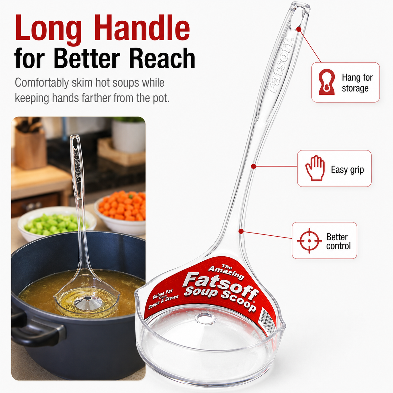 Oil Separating Spoon-Fat Skimmer