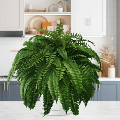 🎁Hot Sale 49% OFF🔥Oversized Pre-Lit Artificial Boston Ferns - No watering, No fading