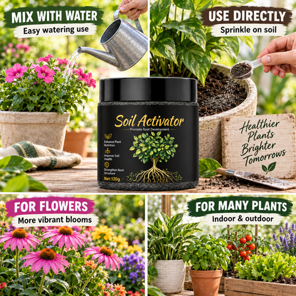 All-in-One Organic Soil Activator for Thriving Roots & Lush Greenery
