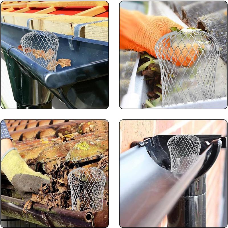 Aluminum gutter guard used in different roof gutter and downspout openings