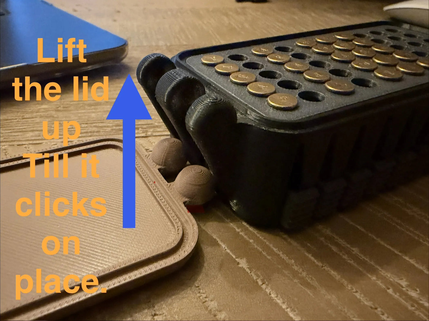 💥🔥Quick Access .22LR Ammo Storage Box – 50 Round Lift-Up Design Cartridge Organizer for Range & Storage