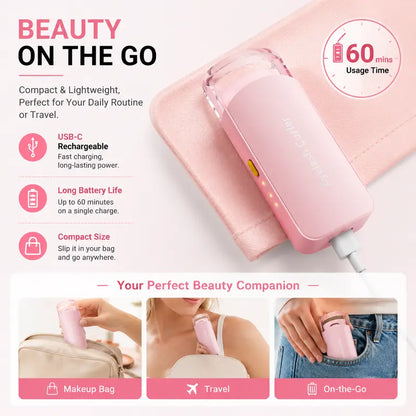 Heated Eyelash Curler, USB Rechargeable Electric Lash Curler with 3 Temperature Settings