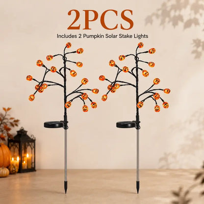 🎃✨ Pumpkin Solar Stake Lights – Halloween Outdoor Yard Decor