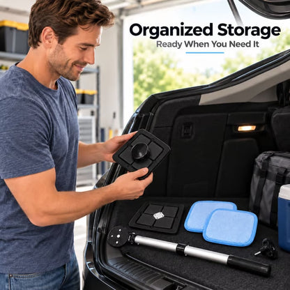 Dual Magnetic Car Windshield Cleaner | Streak-Free Auto Glass Cleaning Kit