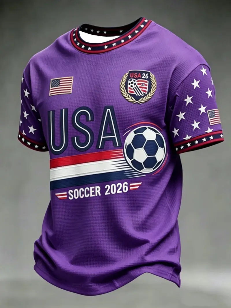 🇺🇸🦅 Men's USA Independence Day 3D Print T-Shirt | Breathable Short Sleeve Casual Summer Tee