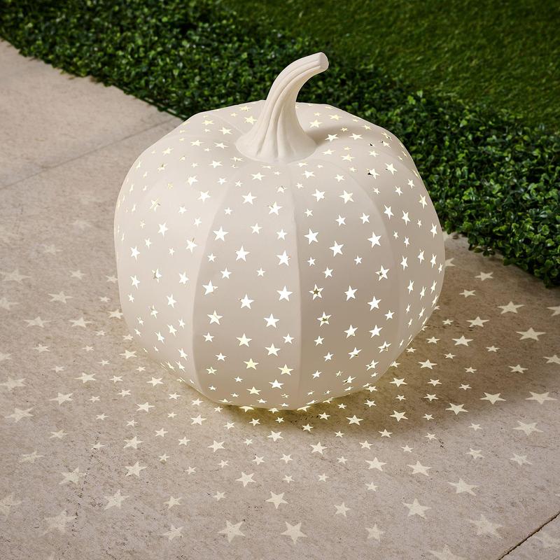 🎃✨ Light-Up Stargazer Metal Pumpkin – Magical Indoor & Outdoor Fall Decor