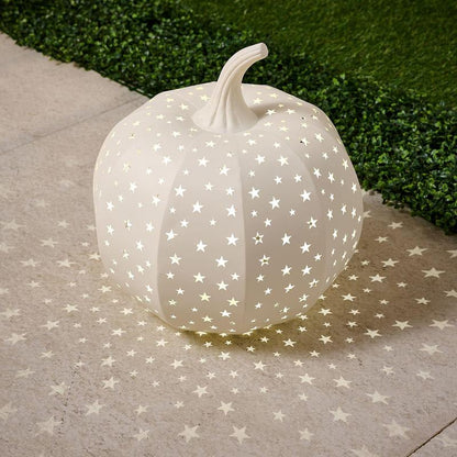 🎃✨ Light-Up Stargazer Metal Pumpkin – Magical Indoor & Outdoor Fall Decor
