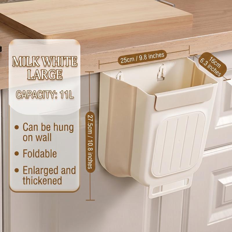 Multipurpose Hanging Collapsible Trash Can for Kitchen