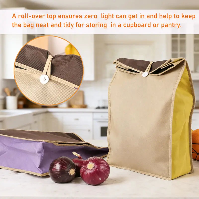 Reusable Self Sealing Potato & Onion Storage Bags