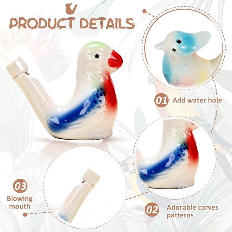 🔥Hot Sale🐦 Ceramic Water Bird Whistles – 6-Piece Set 🐦