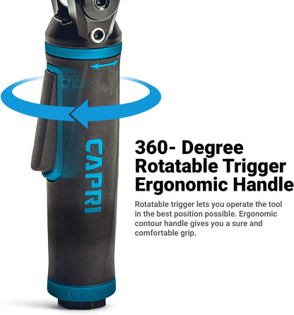 🔧Capri Tools 1/2 in. Flex-Head Air Angle Impact Wrench, 400 ft. lbs.
