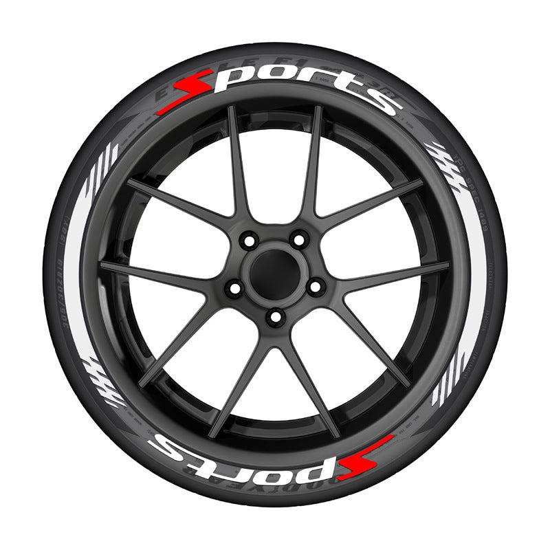 4Pcs 3D Car Tire Stickers – Waterproof Universal Wheel Decals | Motorcycle Auto Exterior Accessories