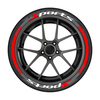4Pcs 3D Car Tire Stickers – Waterproof Universal Wheel Decals | Motorcycle Auto Exterior Accessories