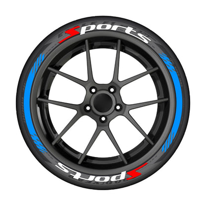4Pcs 3D Car Tire Stickers – Waterproof Universal Wheel Decals | Motorcycle Auto Exterior Accessories