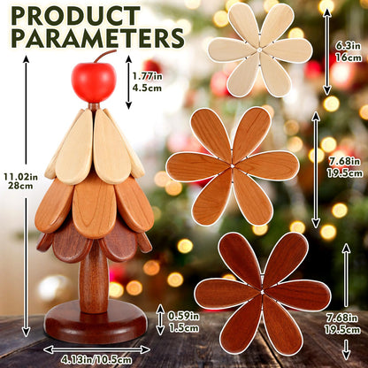 🎄 Christmas Tree Wooden Trivet Set – A Festive Touch for Every Table🎁✨