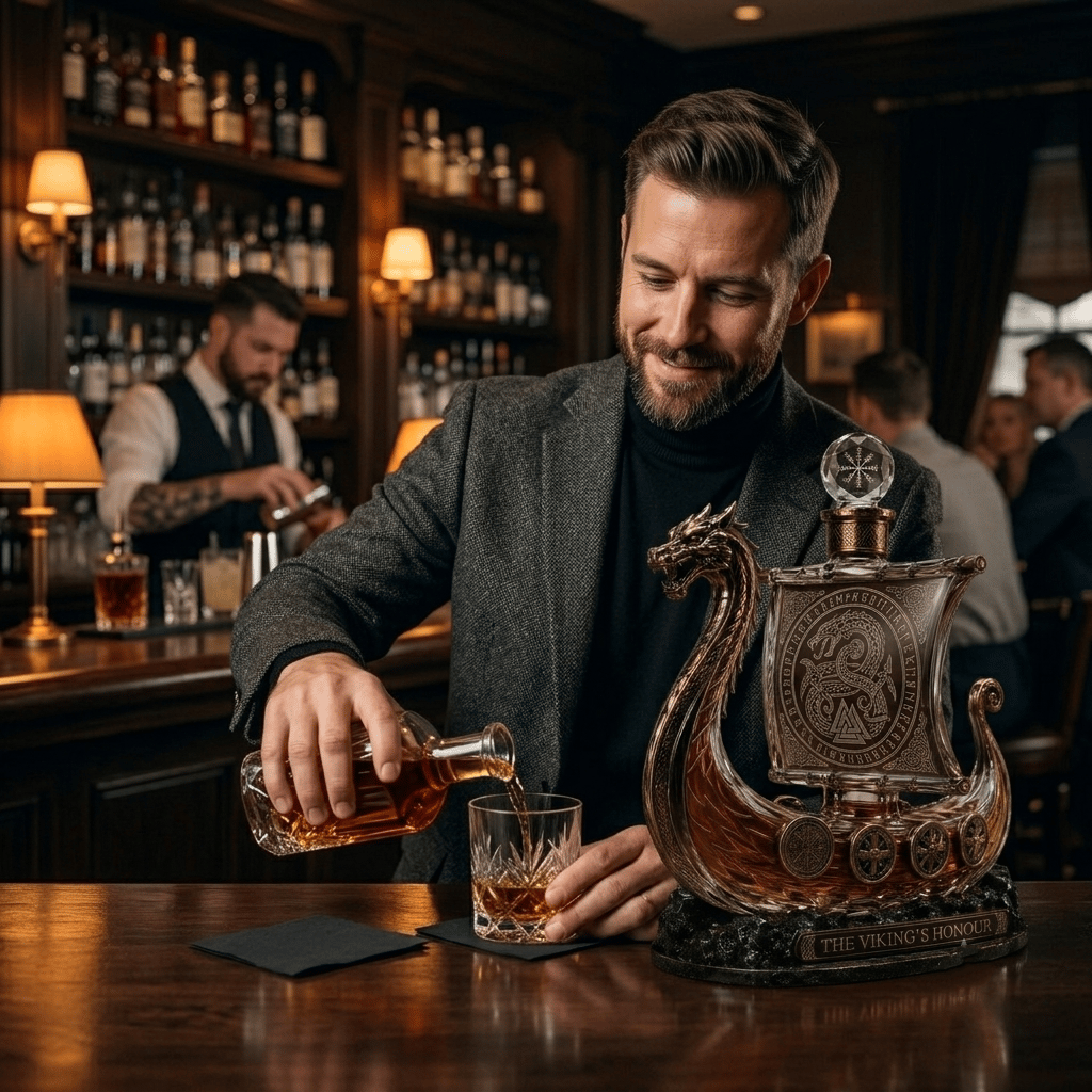 🔥Last Day 49% OFF⚔️ The Viking's Honour - Limited Edition Crystal Whiskey Decanter