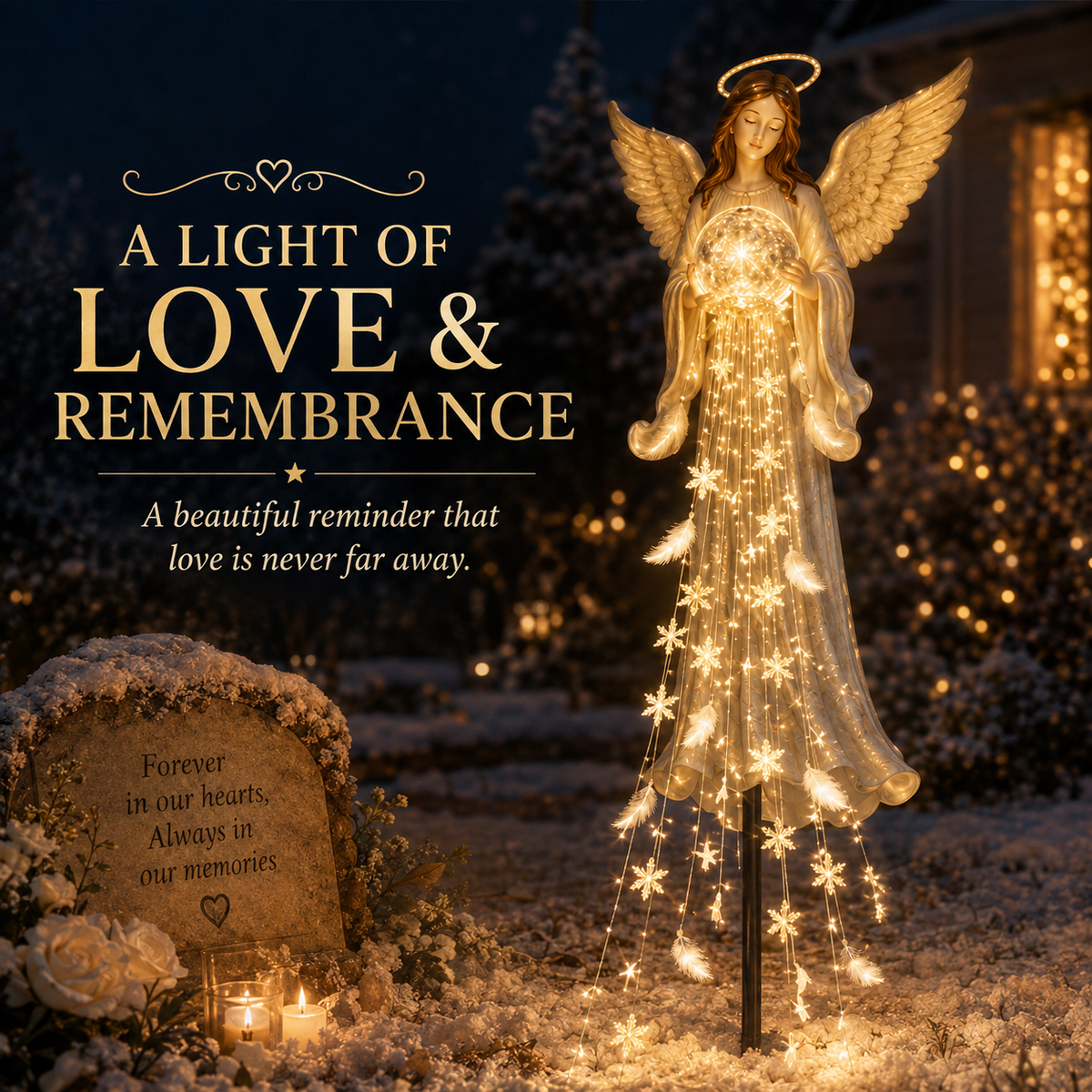 🎁 Today Only: Get 49% Off✨  Angel Remembrance Garden Light👼