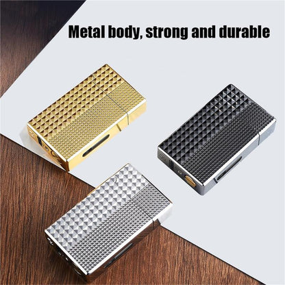 🔥 Voice-Activated Metal Windproof Lighter | 4 Smart Ignition Modes & USB Rechargeable