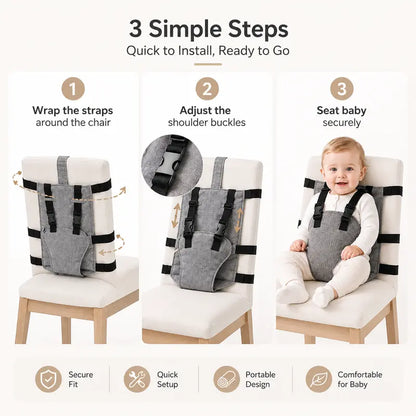 Portable Baby Seat Harness for Dining Chairs