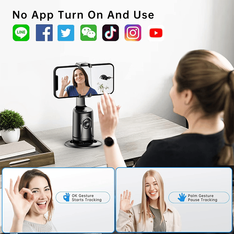 Smart AI Facial Recognition Phone Tripod🤳