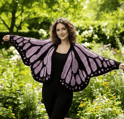 🔥 HOT SALE 49% OFF🔥Monarch Butterfly Cardigan – Handcrafted Statement Piece 🦋