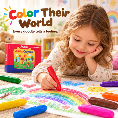 Toddler Friendly Washable Triangle Crayons | Home Art Activity