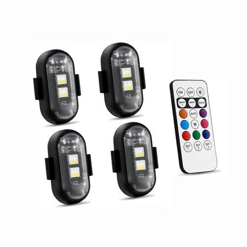 🚨 RGB LED Strobe Warning Light with Wireless Remote