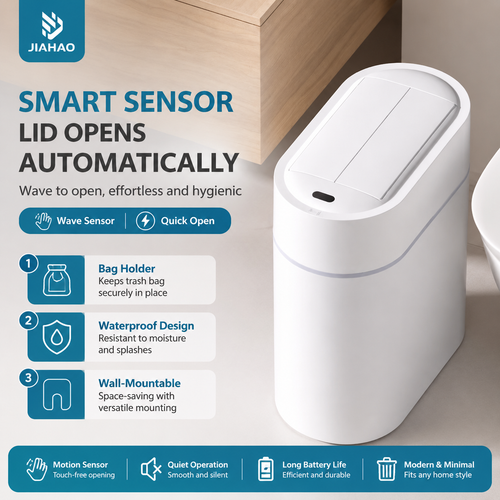 🤖 2-in-1 Automatic Smart Trash Can & Bag Dispenser 💡