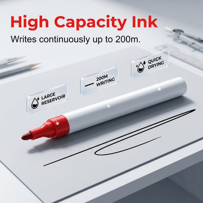 Extended Tip Marker Pen, Quick Dry Ink For Deep Hole Marking🎯