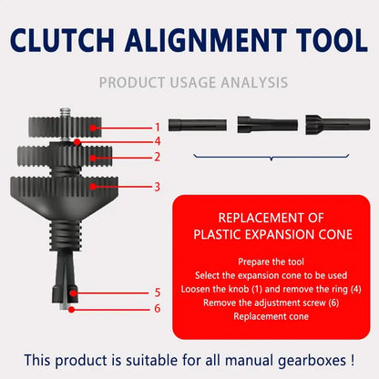 🔧🚗 Universal Clutch Alignment Tool Kit – Fast, Accurate &amp; Hassle-Free Installation!