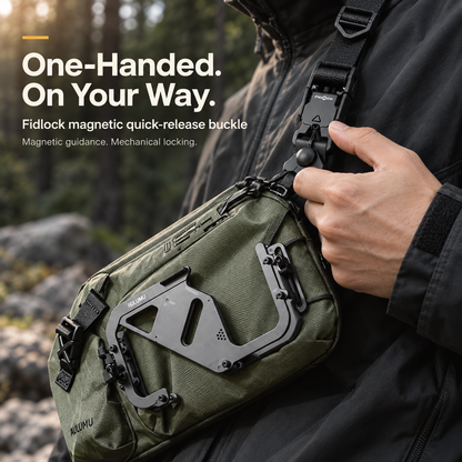 🎒Urban Transit Gear Sling Bag | Expandable 2.5‑3.5L X‑Pac Water‑Rep,Modular Chest Bag for Commute & Outdoor🏕️