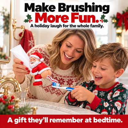 🎅 The Cheeky Santa Toothpaste Dispenser™ – The Christmas Gag Gift Everyone Will Talk About 😂🎄
