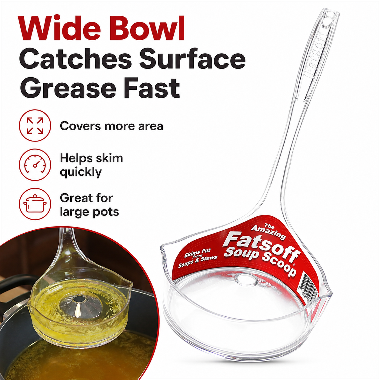 Oil Separating Spoon-Fat Skimmer