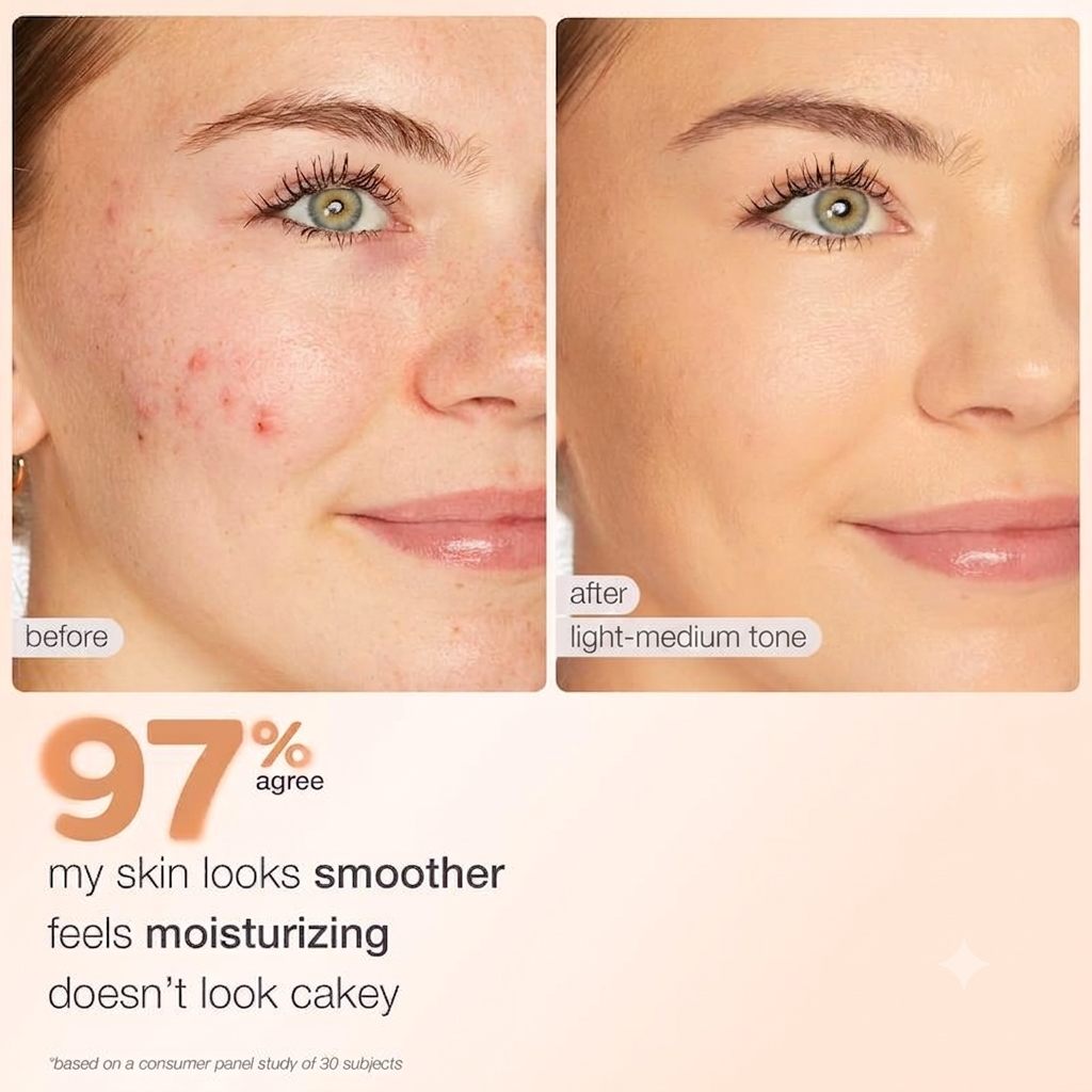 Tinted moisturizer SPF 30 - instantly brightens, hydrates & smooths your skin