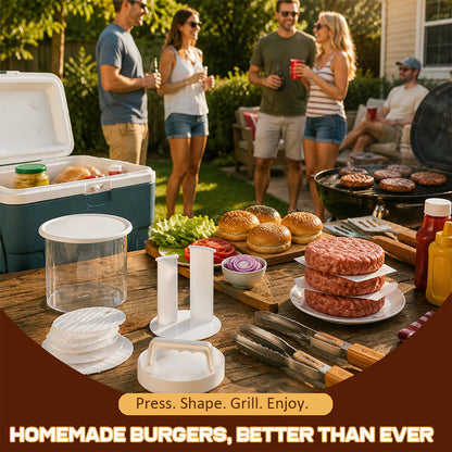 Bye 👋 Messy Hand-Shaping! Craft Pub-Standard Burgers in Seconds 🍔
